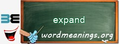 WordMeaning blackboard for expand